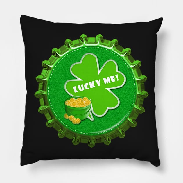 Lucky Me! St. Patrick's Day Magnet and Sticker | I'm Lucky by Cherie(c)2022 Pillow by CheriesArt