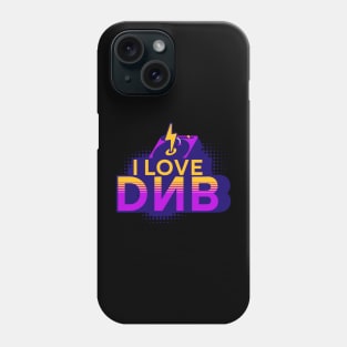 DNB - I Love Drum N Bass (navy) Phone Case