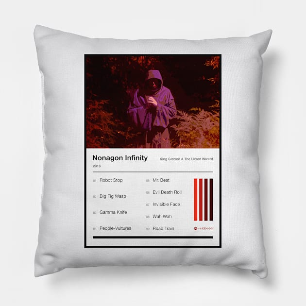 Nonagon Infinity Tracklist Pillow by fantanamobay@gmail.com