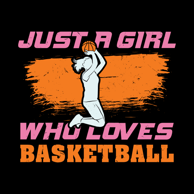 Cute Basketball Lover B-Ball Player Girls Gift Idea by Dolde08