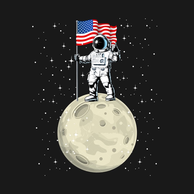 Space Astronaut 4th Of July by Kaileymahoney