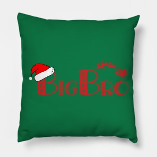 Christmas Family Name "Big Bro" Photo Design Shirt Pillow