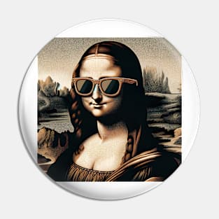 Mona Lisa Sunglasses Pin