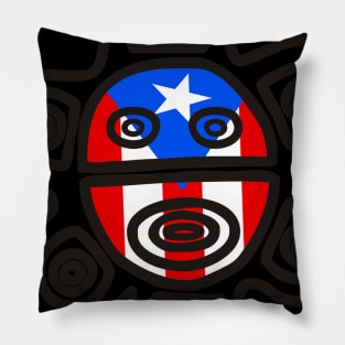 Sol Taino Symbol Puerto Rico Boricua Boriken Puerto Rican Flag Pillow