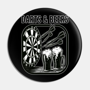 Darts and Beers, Bullseye Brew Crew Pin