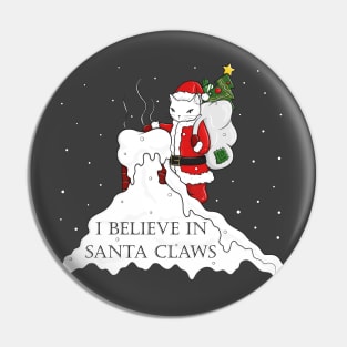 I believe in Santa Claws Pin