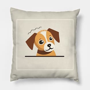 Thinking dog Pillow