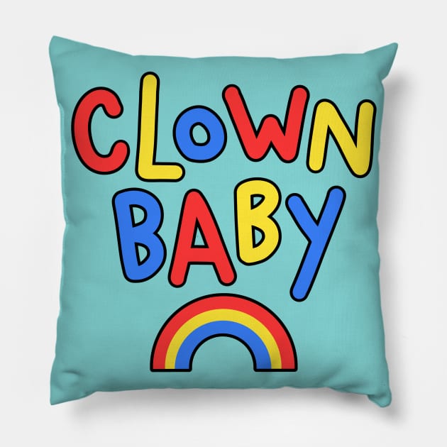 Clown Baby Pillow by Psych0kvltz