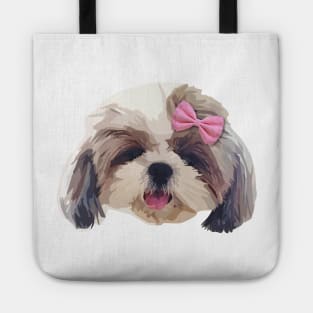 Cute Shitzu Dog Tote