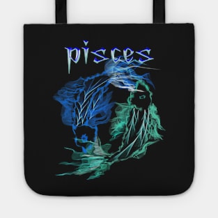 pisces fish astrology zodiac art design Tote