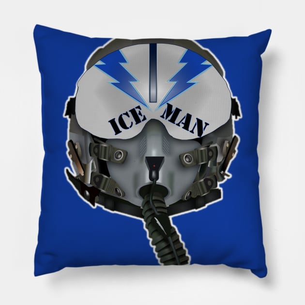 Fighter Pilot Ice Man Pillow by Original Astoria Kid