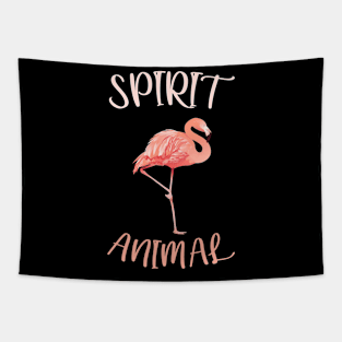 Flamingo Spirit Animal Tapestry