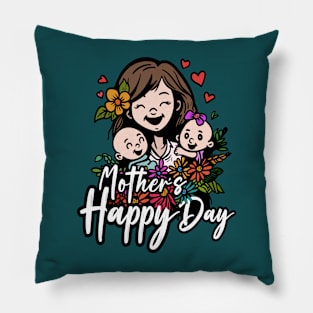 Motherhood Flowers Pillow