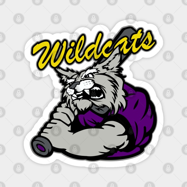 Wildcats Baseball Magnet by DavesTees