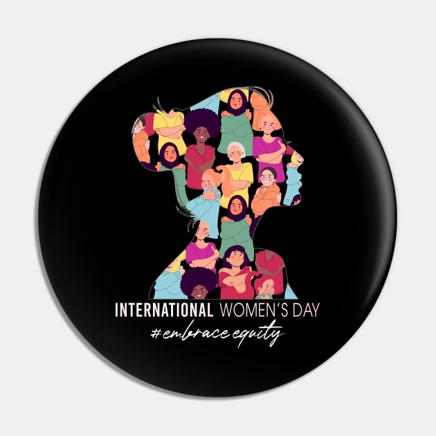 International Womens Day 2023 Embrace Equity International Womens Day Pin by Charaf Eddine