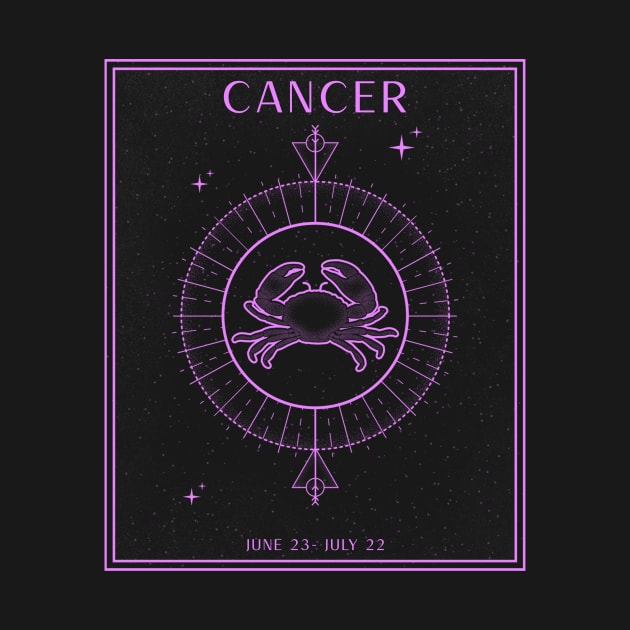 Cancer Crab Zodiac by Tip Top Tee's