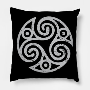 Celtic Triple Spiral of life Triskelion Triskele Pillow