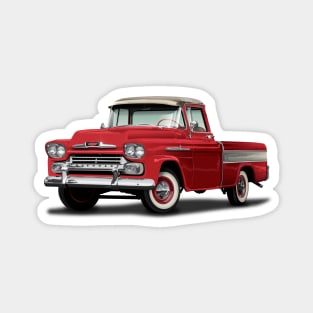 Vintage 1955 Chevrolet Cameo Pickup Truck Magnet