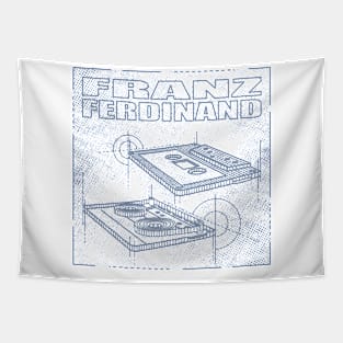 Franz Ferdinand Technical Drawing Tapestry