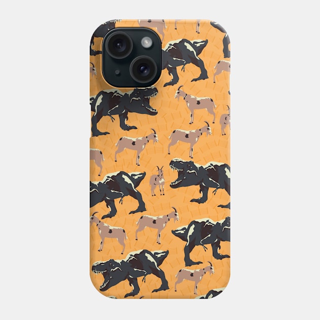 He's gonna eat the goat Phone Case by RebekahLynneDesign