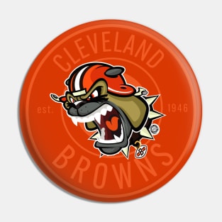 Cleveland Browns BullyDawg Growler Stamp Pin