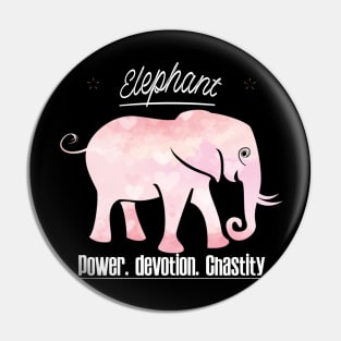 Elephant Power Devotion Chastity Pin