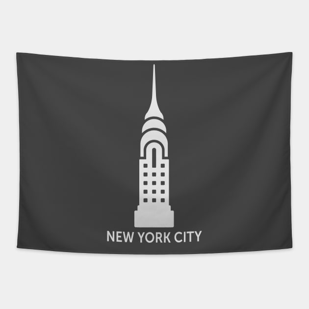 New York City Chyrsler Tapestry by byebyesally