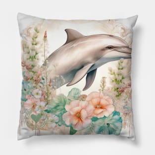cute Dolphin stamp Pillow
