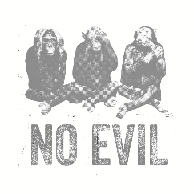 3 Wise Monkeys Hear No Evil, See No Evil, Speak No Evil by iosta