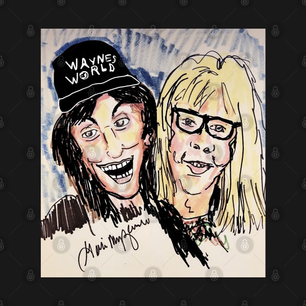 Wayne's World Mike Myers Dana Carvey by TheArtQueenOfMichigan 