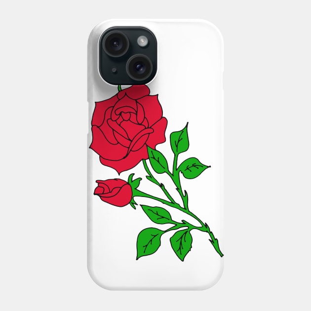 Red Roses Phone Case by alexbookpages