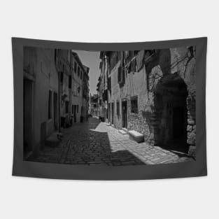 Back Street in Rovinj Old Town, Croatia Tapestry