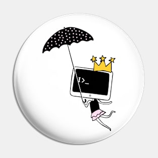 Coder shirt princess Pin