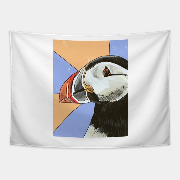 Puffin Tapestry by shehitsback