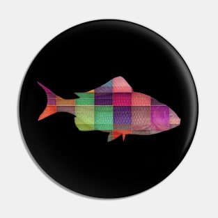 Geometric Rainbow fish Pin