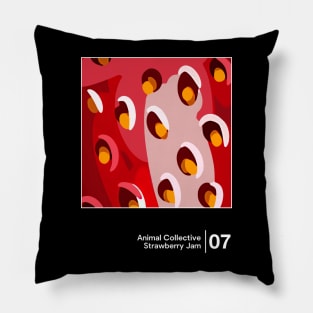 Strawberry Jam / Minimal Graphic Design Tribute Pillow