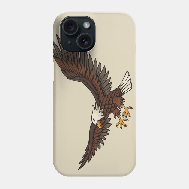 Eagle Attacking Phone Case by sifis