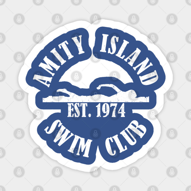 Amity Island Swim Club - Shark - Sticker