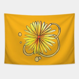 Yellow flower Tapestry