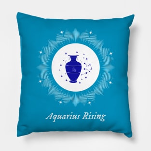Aquarius Rising Astrology Chart Zodiac Sign Ascendant Pillow