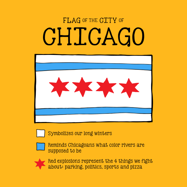 Flag of the City of Chicago by Eat, Geek + Be Merry