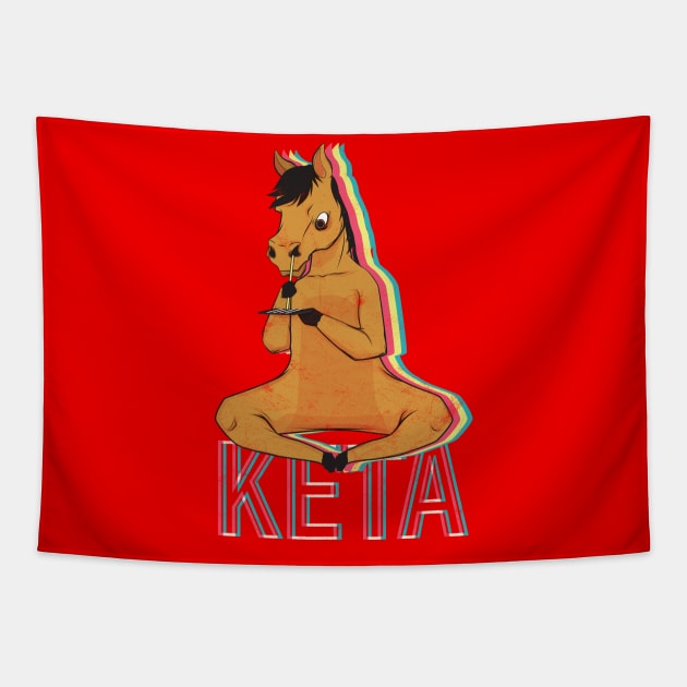 Techno KETA Horse Tapestry by avshirtnation