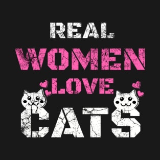 Real Women Love Cats Awesomeness  Gift T-Shirt