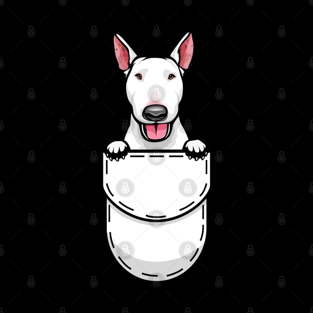 Funny Bull Terrier Pocket Dog by Pet My Dog