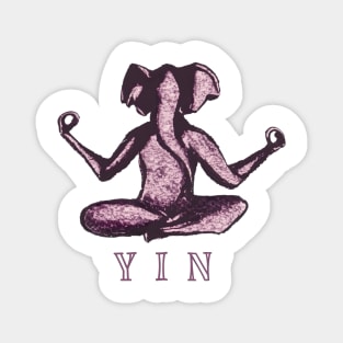 Yin Yoga Elephant Magnet