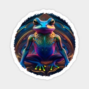 Froggy Animal Spirit (26) - Trippy Psychedelic Frog Magnet