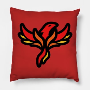 Fire Phoenix - Colored Pillow