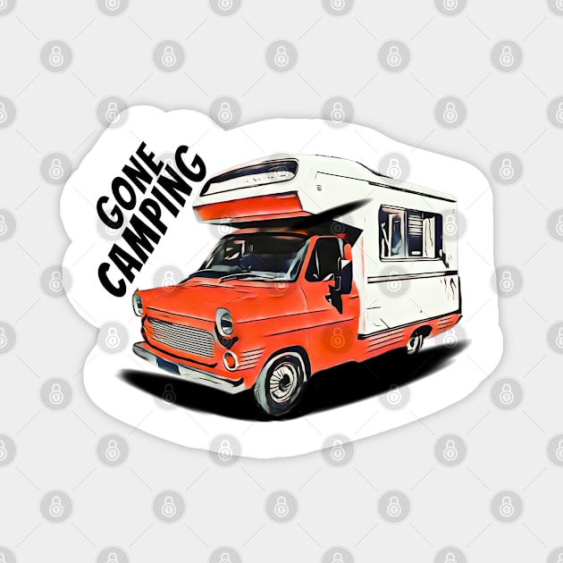 Gone Camping Magnet by CarTeeExclusives