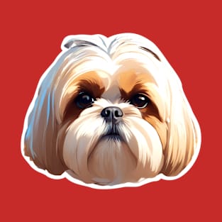 Dog Shih Tzu Cute Head T-Shirt