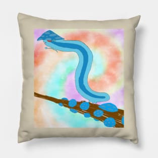 Trippy Mushroom Caterpillar Pillow